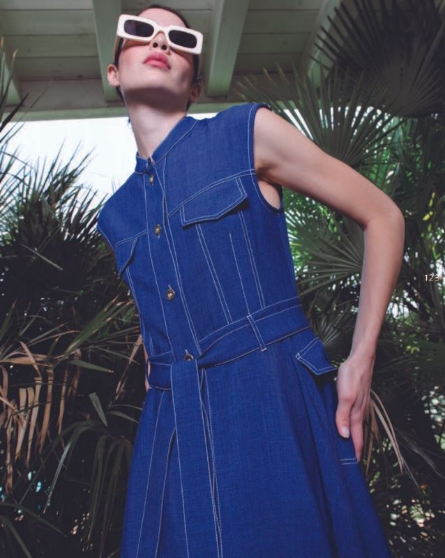 Abito blu a jeans Milva Mi