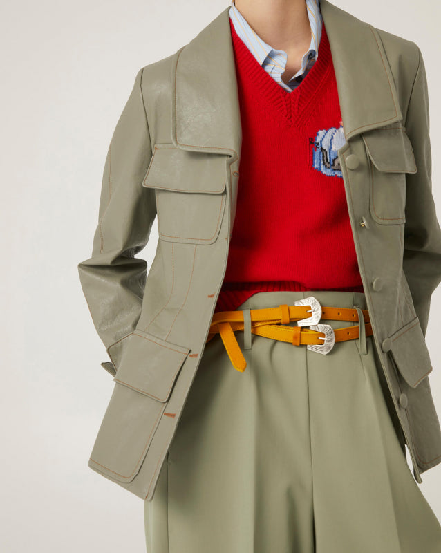 Giacca In Eco-Pelle