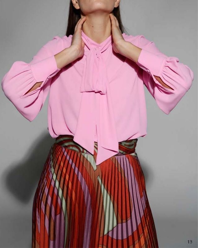 Gonna a pieghe multicolor Milva Mi