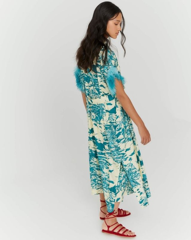 Kaftano Hawaii Con Piume by Beatrice B